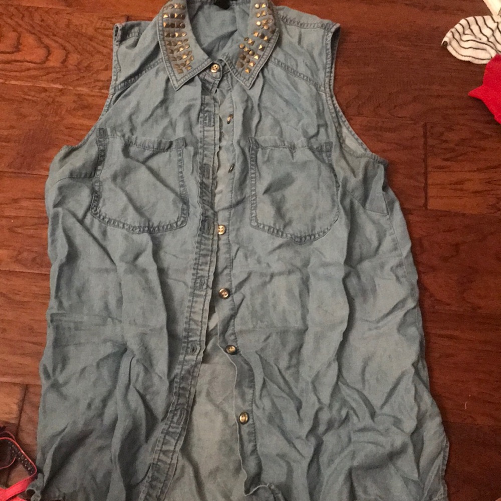 Denim top